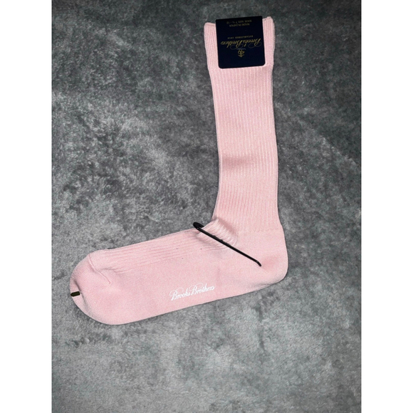 Men's Brooks Brothers Pink Dress Socks - Picture 2 of 7
